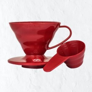 Hario V60-01 műanyag dripper piros