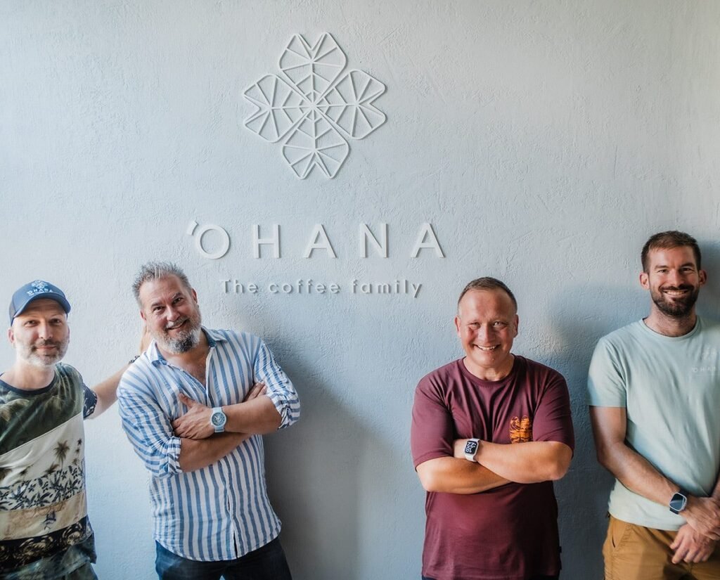 Az ‘Ohana csapata a Kálvin téri kávézóban